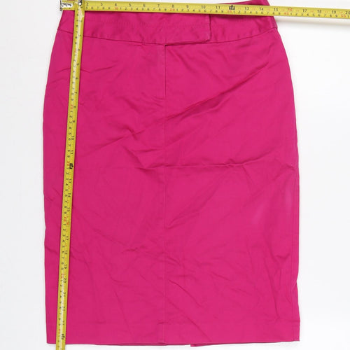 Oasis Women’s Pink UK 10 High Rise Pencil Knee Length Skirt