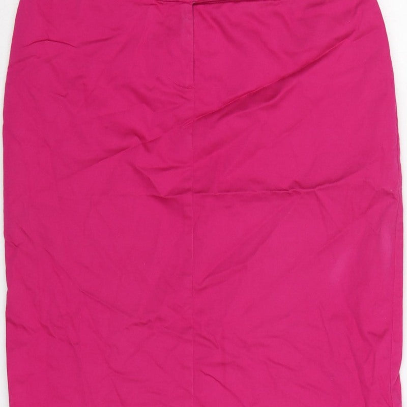 Oasis Women’s Pink UK 10 High Rise Pencil Knee Length Skirt