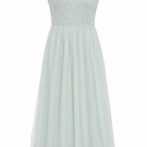 Monsoon Women’s Green UK 10 Beaded Sequin Chiffon Maxi Dress