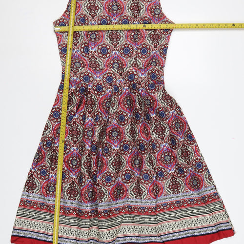 Apricot Women Multicoloured UK 10 Fit & Flare Midi Paisley Dress