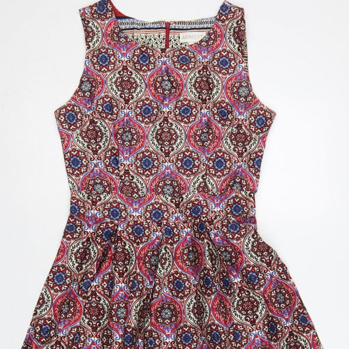 Apricot Women Multicoloured UK 10 Fit & Flare Midi Paisley Dress
