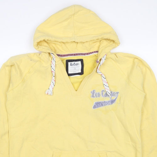 Lee Cooper Women’s Yellow Size 12 Pullover Hoodie Logo Pocket