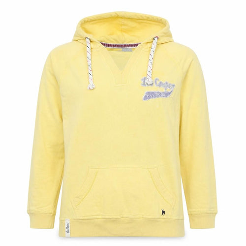 Lee Cooper Women’s Yellow Size 12 Pullover Hoodie Logo Pocket