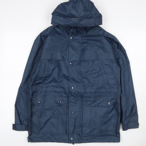 Arctic Moon Men’s Blue Hooded Parka Jacket Size 34 Nylon