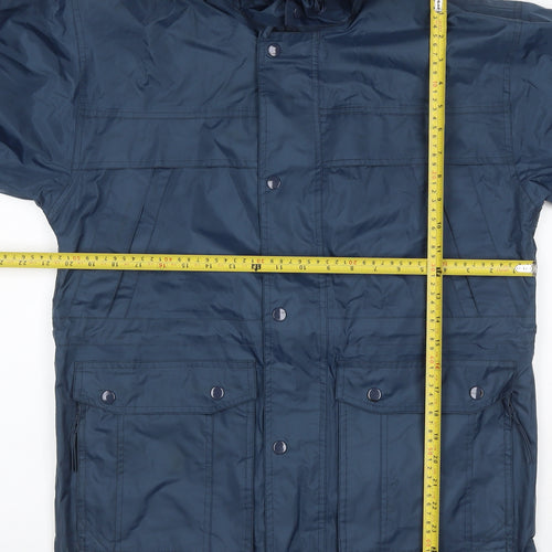 Arctic Moon Men’s Blue Hooded Parka Jacket Size 34 Nylon