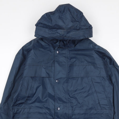 Arctic Moon Men’s Blue Hooded Parka Jacket Size 34 Nylon