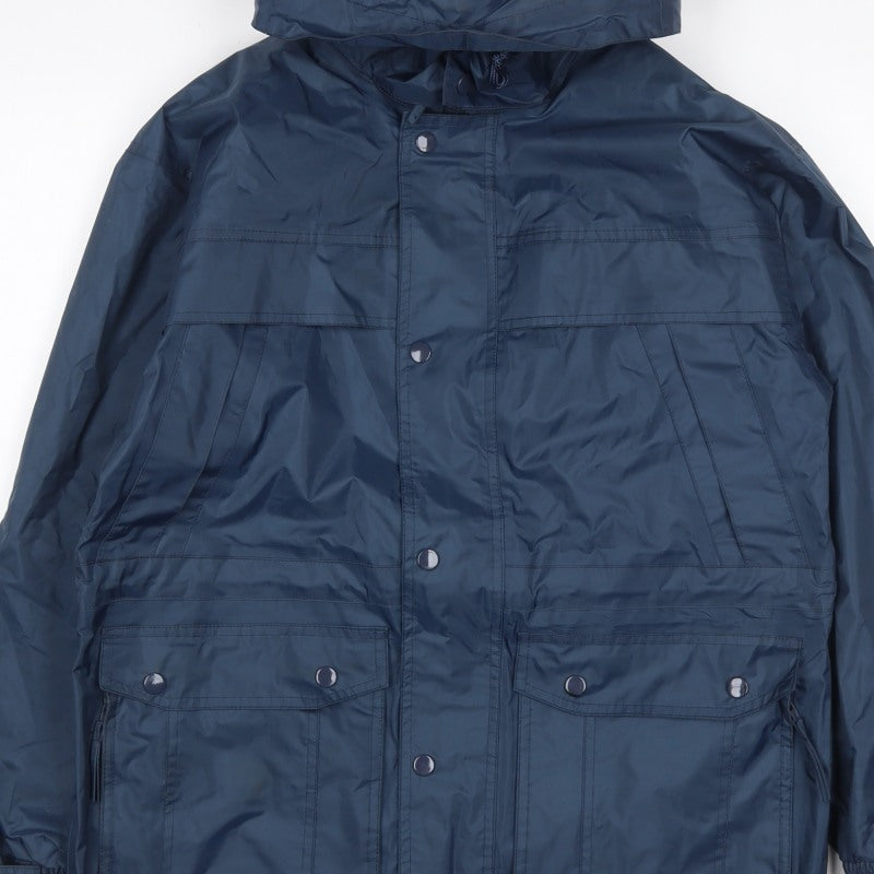 Arctic Moon Men’s Blue Hooded Parka Jacket Size 34 Nylon