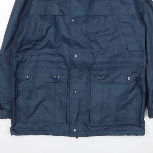 Arctic Moon Men’s Blue Hooded Parka Jacket Size 34 Nylon