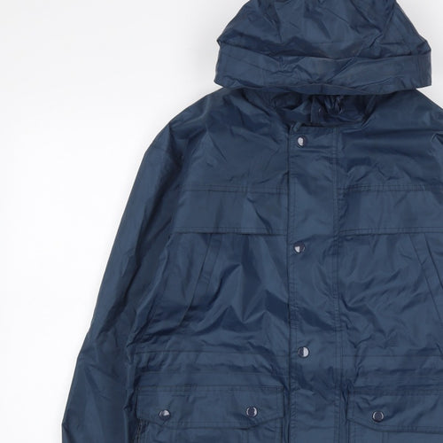Arctic Moon Men’s Blue Hooded Parka Jacket Size 34 Nylon