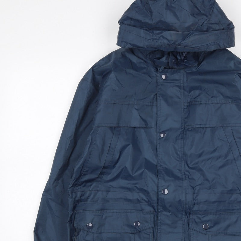 Arctic Moon Men’s Blue Hooded Parka Jacket Size 34 Nylon