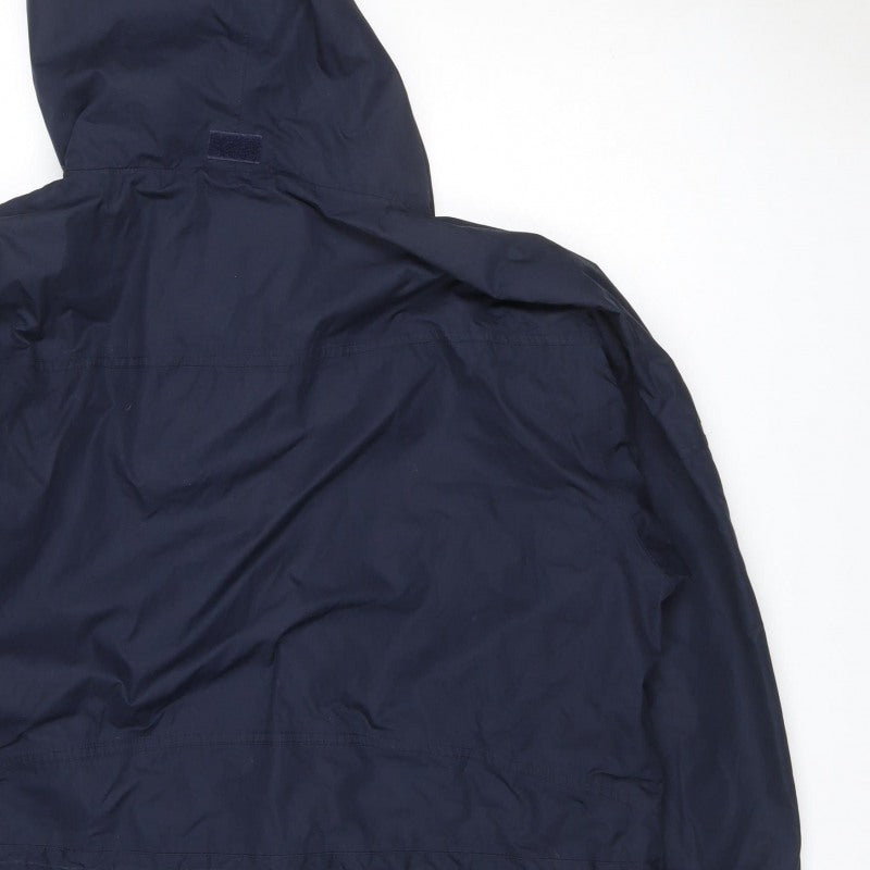 Mountain Venture Men’s Blue 7XL Hooded Parka Jacket Outdoor