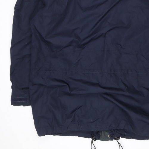 Mountain Venture Men’s Blue 7XL Hooded Parka Jacket Outdoor
