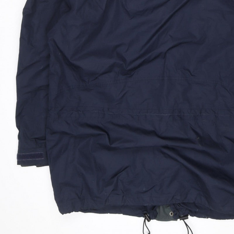 Mountain Venture Men’s Blue 7XL Hooded Parka Jacket Outdoor
