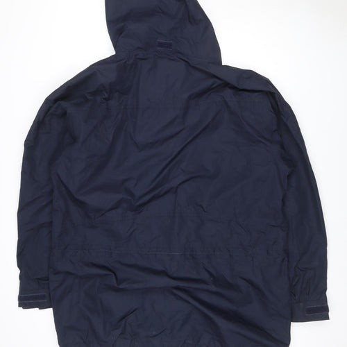 Mountain Venture Men’s Blue 7XL Hooded Parka Jacket Outdoor