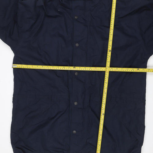 Mountain Venture Men’s Blue 7XL Hooded Parka Jacket Outdoor