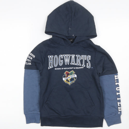 Wizarding World Boys Blue 10 Years Hogwarts Harry Potter Pullover Hoodie