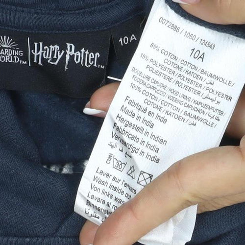 Wizarding World Boys Blue 10 Years Hogwarts Harry Potter Pullover Hoodie