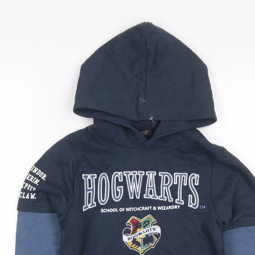 Wizarding World Boys Blue 10 Years Hogwarts Harry Potter Pullover Hoodie