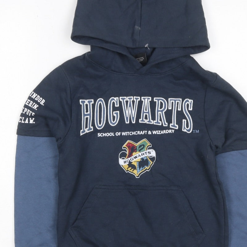 Wizarding World Boys Blue 10 Years Hogwarts Harry Potter Pullover Hoodie