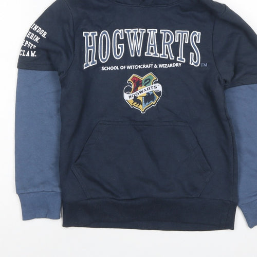Wizarding World Boys Blue 10 Years Hogwarts Harry Potter Pullover Hoodie