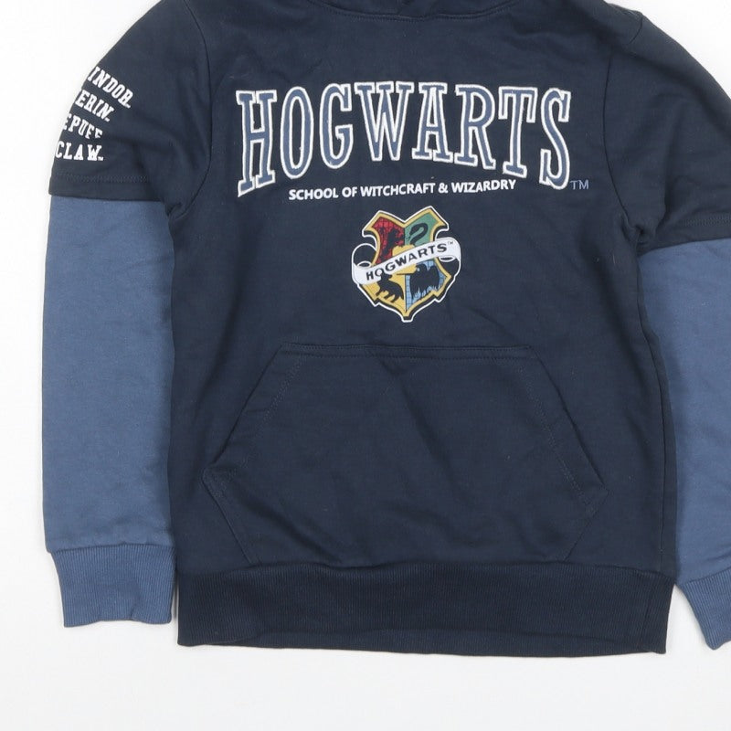 Wizarding World Boys Blue 10 Years Hogwarts Harry Potter Pullover Hoodie