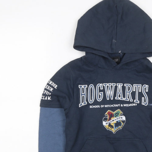 Wizarding World Boys Blue 10 Years Hogwarts Harry Potter Pullover Hoodie
