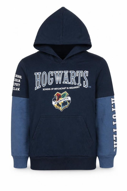 Wizarding World Boys Blue 10 Years Hogwarts Harry Potter Pullover Hoodie