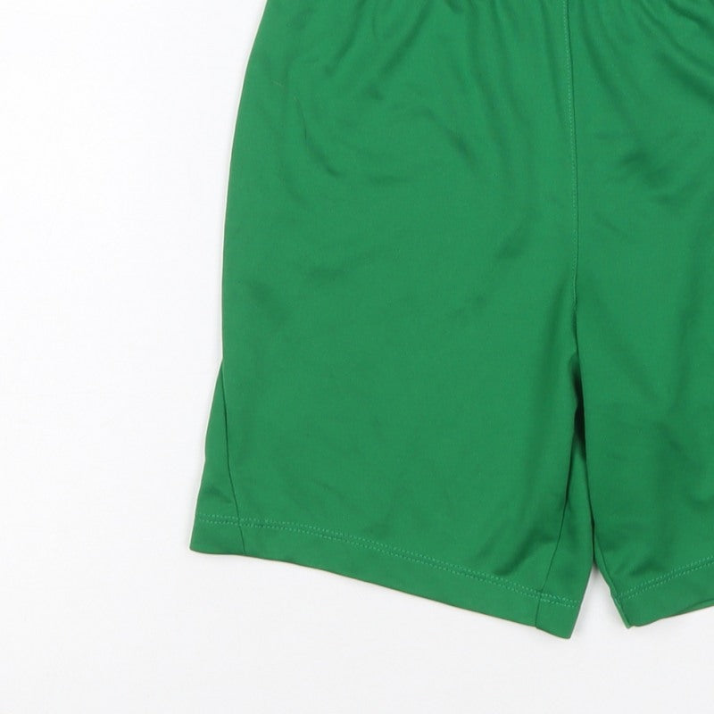 Nike Boys Green S 8-9 Years Dri-FIT Athletic Football Shorts
