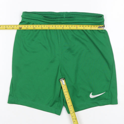 Nike Boys Green S 8-9 Years Dri-FIT Athletic Football Shorts