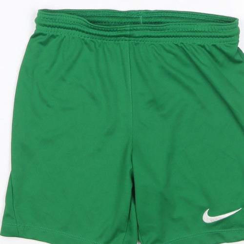 Nike Boys Green S 8-9 Years Dri-FIT Athletic Football Shorts