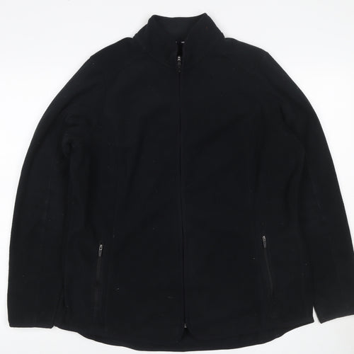 Goodmove Women’s Black UK 16 Basic Softshell Full Zip Jacket