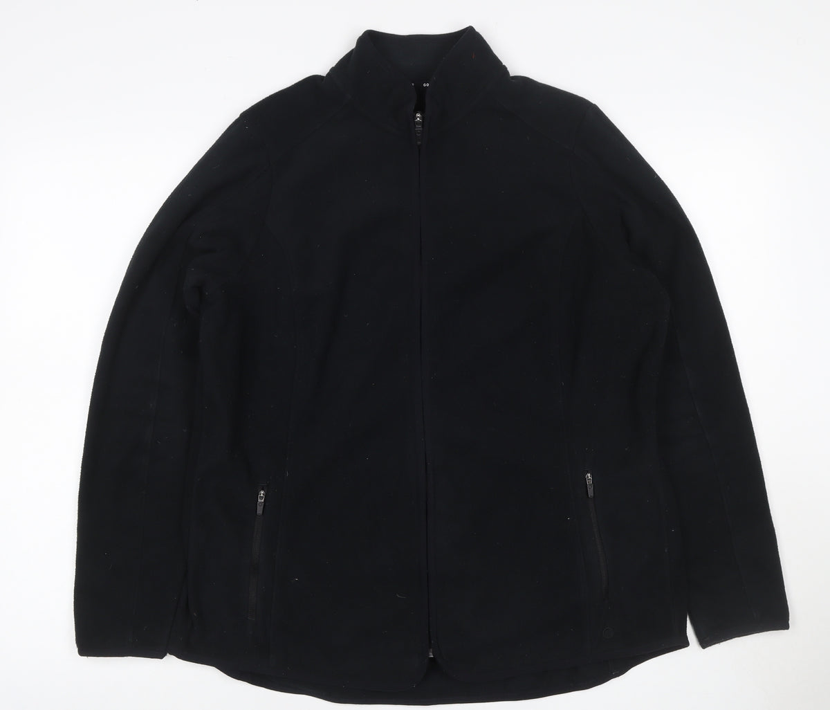 Goodmove Women’s Black UK 16 Basic Softshell Full Zip Jacket