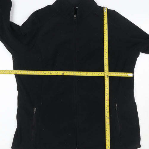 Goodmove Women’s Black UK 16 Basic Softshell Full Zip Jacket