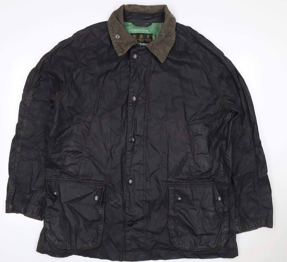 Barbour Men's Black XXL Waxed Cotton Basic Field Jacket