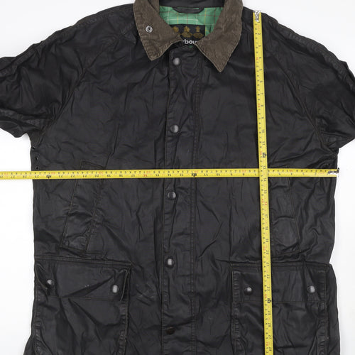 Barbour Men's Black XXL Waxed Cotton Basic Field Jacket
