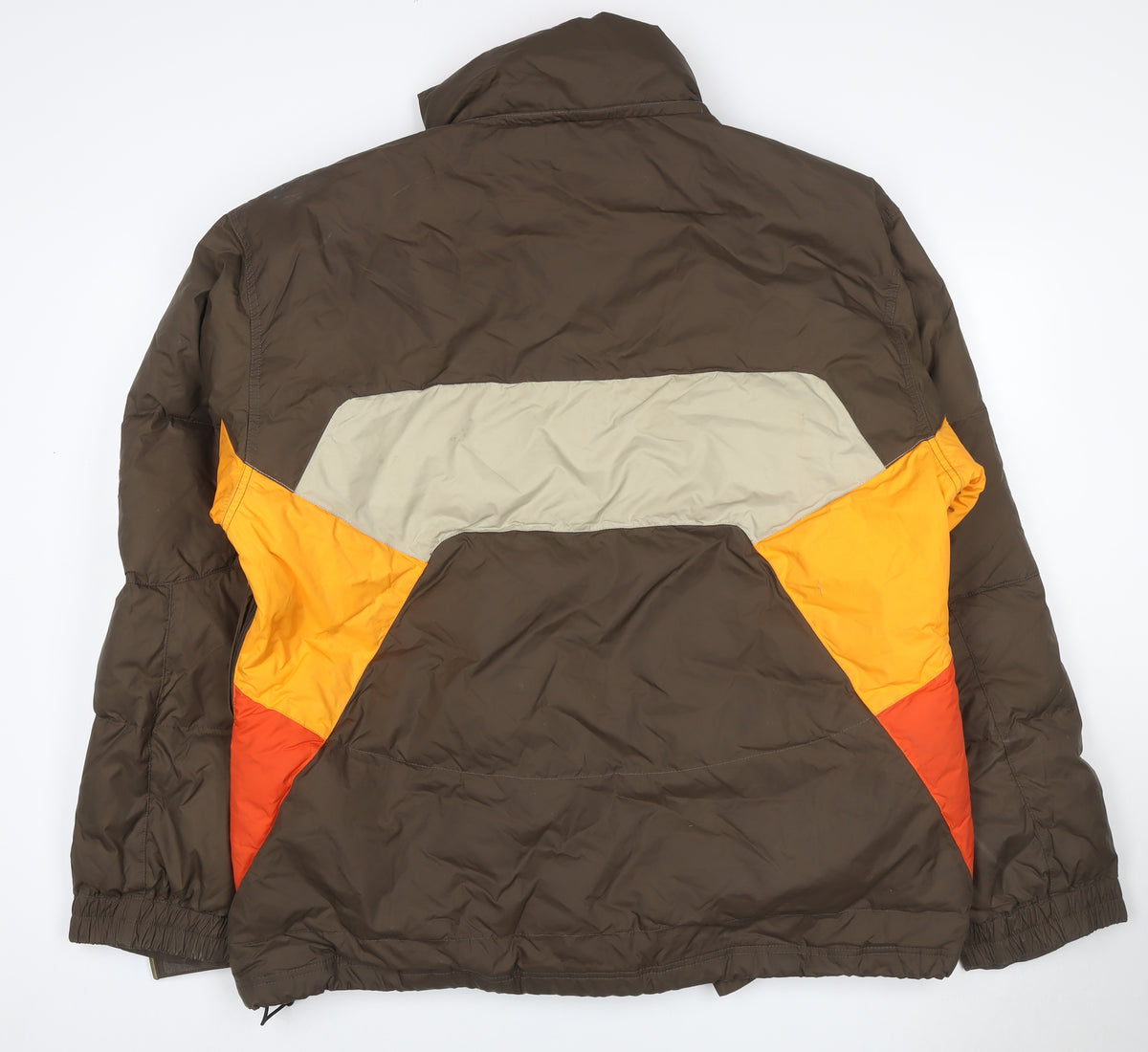 Protest Mens Brown Orange XL Puffer Ski Jacket Geotech 6.0