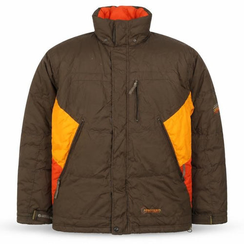 Protest Mens Brown Orange XL Puffer Ski Jacket Geotech 6.0