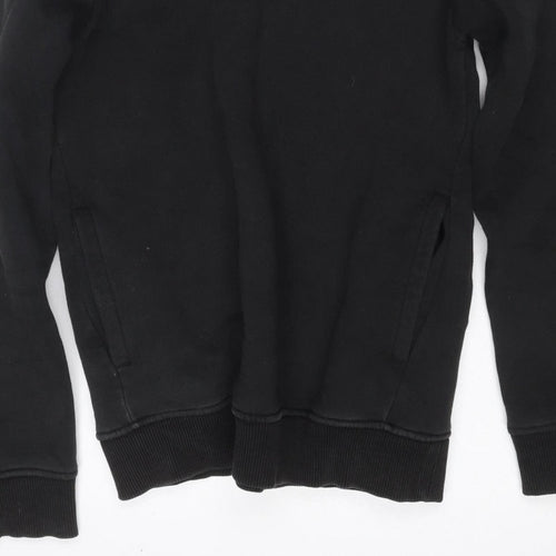 The North Face Boys Black XL Pullover Hoodie Graphic Logo Cotton Blend