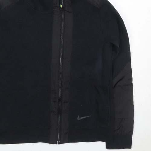 Nike Women’s Black L Full Zip Hooded Fleece Sports Hoodie