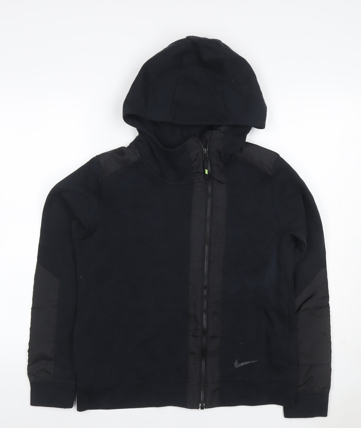 Nike Women’s Black L Full Zip Hooded Fleece Sports Hoodie