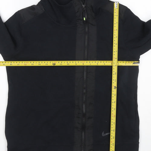 Nike Women’s Black L Full Zip Hooded Fleece Sports Hoodie