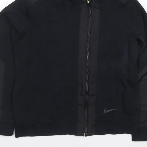 Nike Women’s Black L Full Zip Hooded Fleece Sports Hoodie