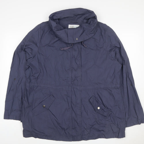 Vanilla Sands Women’s Blue Size 20 Hooded Parka Jacket