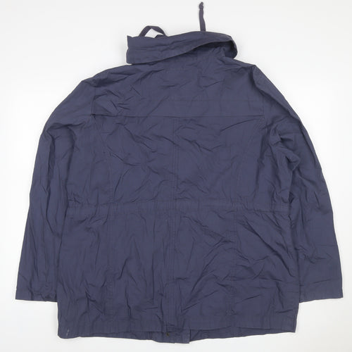 Vanilla Sands Women’s Blue Size 20 Hooded Parka Jacket