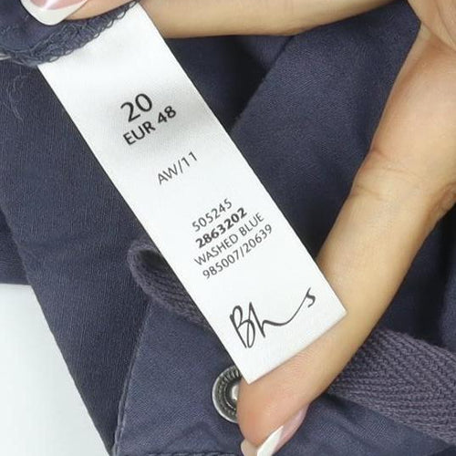 Vanilla Sands Women’s Blue Size 20 Hooded Parka Jacket
