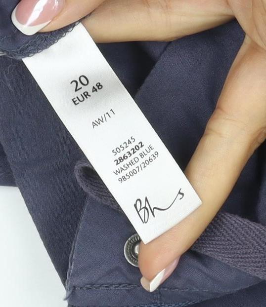 Vanilla Sands Women’s Blue Size 20 Hooded Parka Jacket