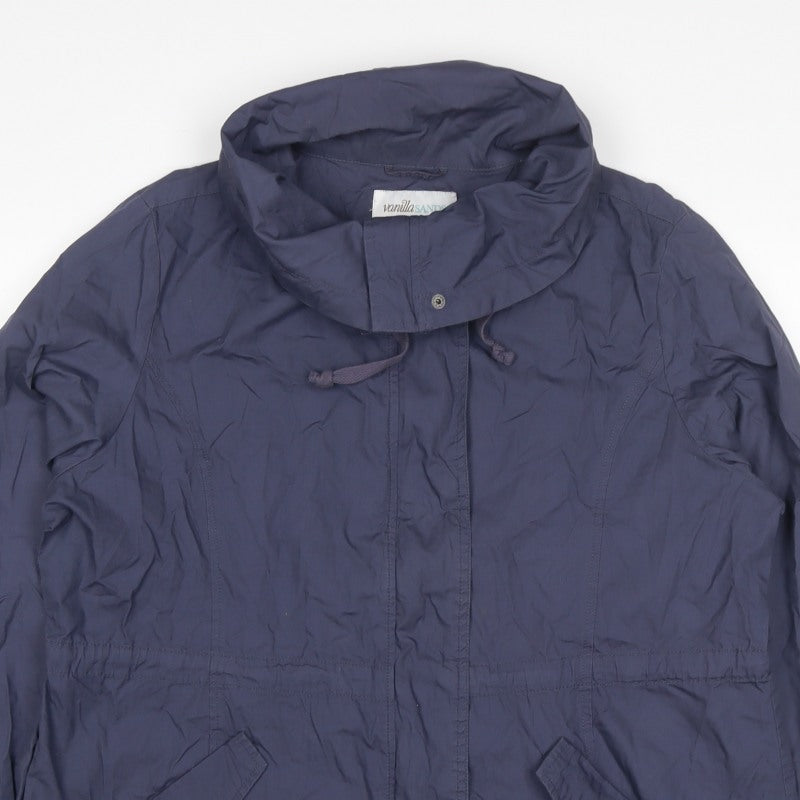 Vanilla Sands Women’s Blue Size 20 Hooded Parka Jacket