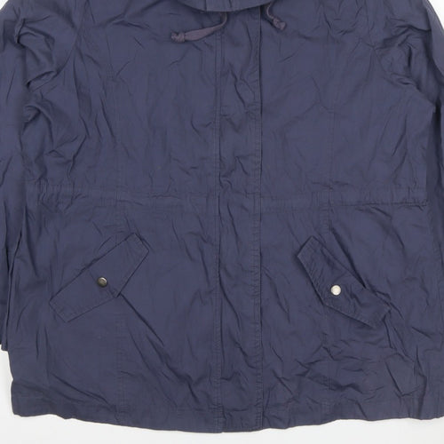 Vanilla Sands Women’s Blue Size 20 Hooded Parka Jacket