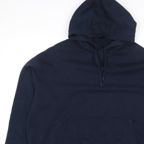 Ted Baker Men’s Navy Blue S Pullover Hooded Fleece Hoodie