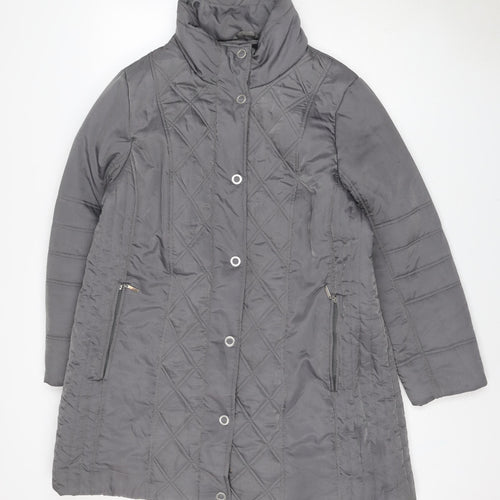 Tigi Women’s Grey Size 20 Quilted Hooded Puffer Jacket